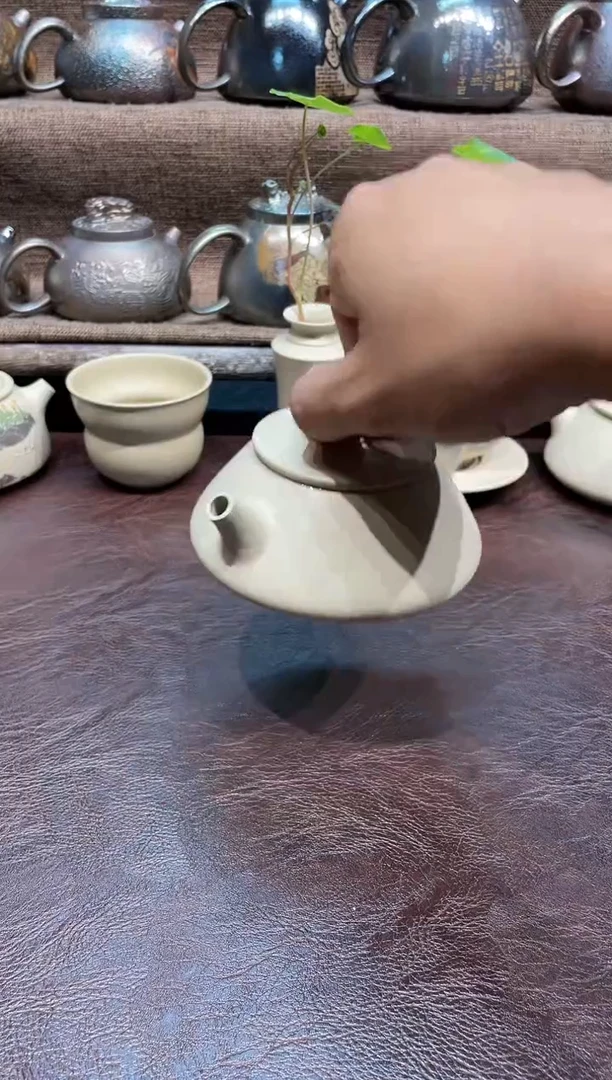 泥塑王宇白泥手工壶180cc