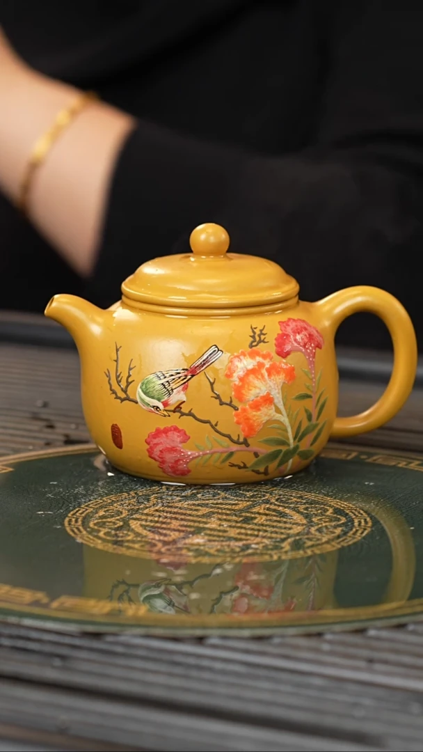 【闪购商品】紫砂茶壶YJB 黄金朱泥 匏尊