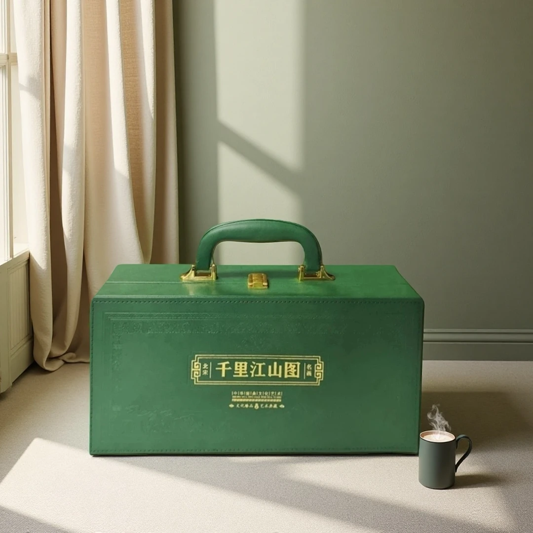 中鈔版《千襄江山圖》套装珍藏版 皮箱 礼品包装礼品盒