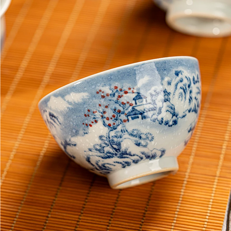 【小乔赏瓷】景琳藏事事如意小鸡心杯jlc32