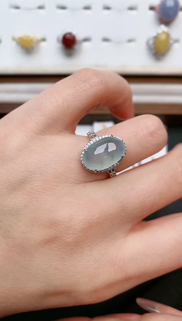 【闪购商品】翡翠戒指银S925镶嵌......