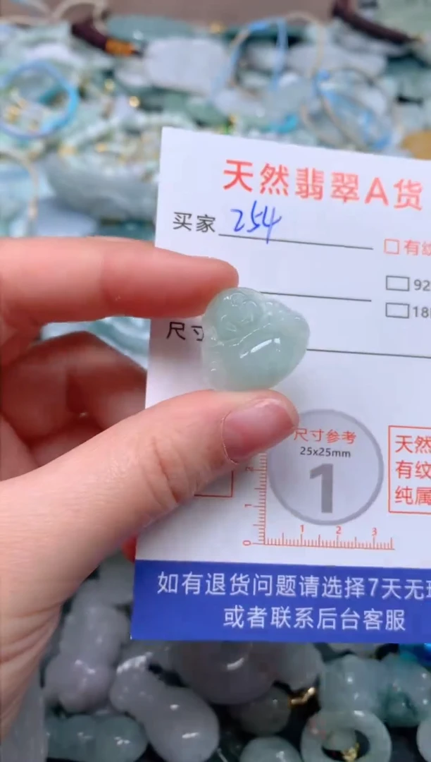 翡翠未镶嵌颈饰臻露珠宝254