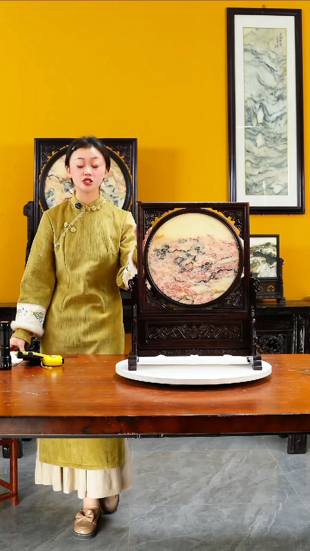 石材天然大理石画摆件