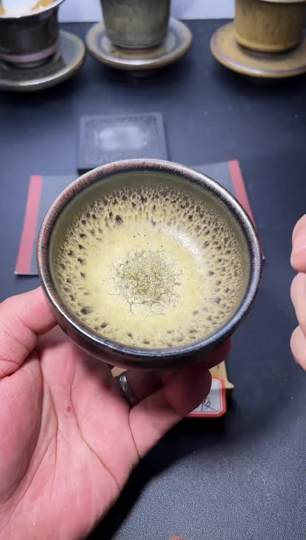 茶盏73（微瑕）叶紫建盏