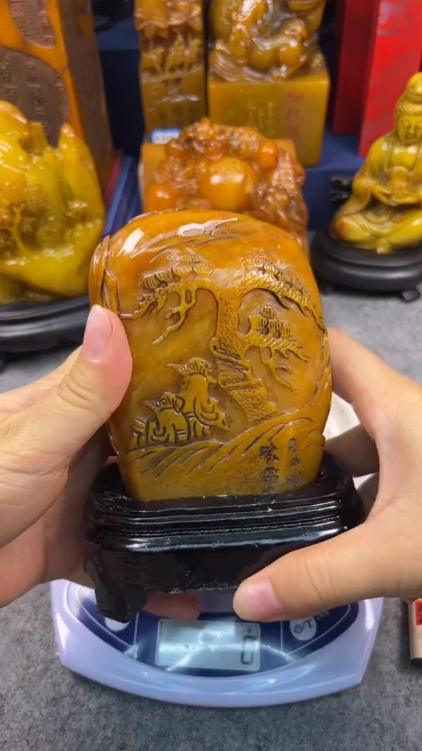 寿山石印石篆刻印章鸿福