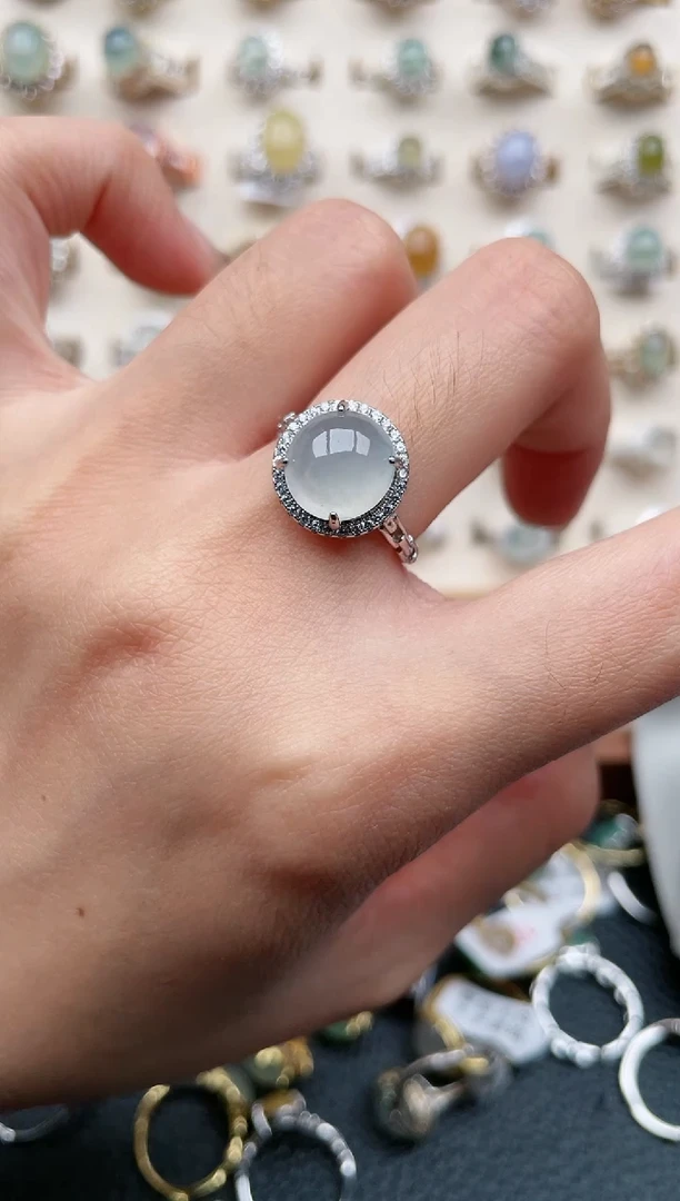 【闪购商品】翡翠戒指银S925镶嵌1111