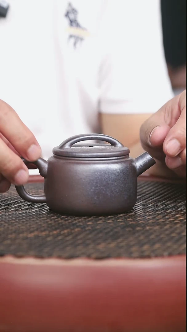 茶壶紫砂19号柴烧炮筒汉瓦150CC
