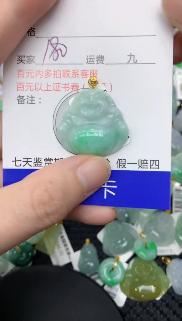 【闪购商品】翡翠颈饰18K金镶嵌11111111111