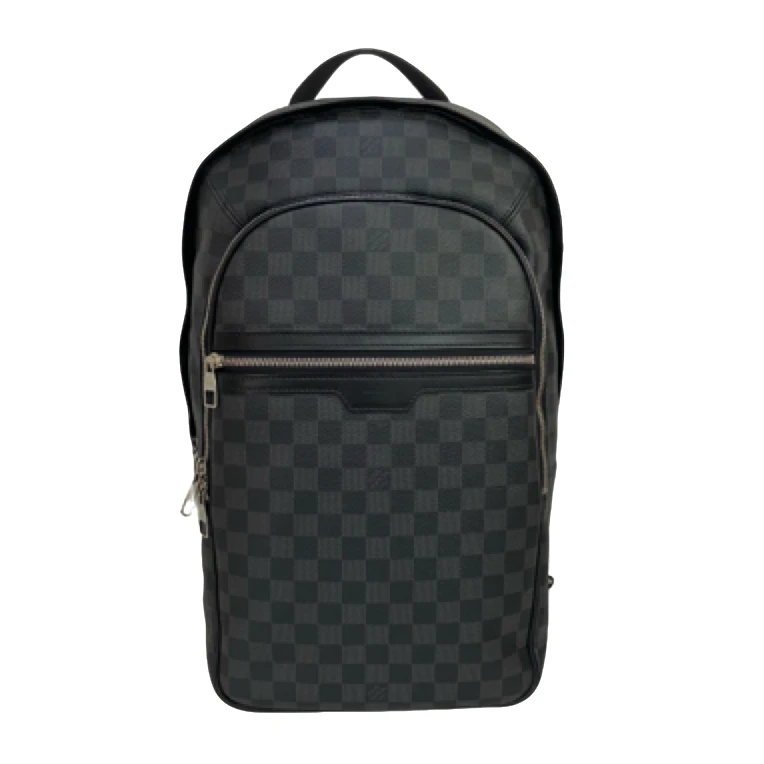 95新 LouisVuitton/路易威登 黑棋盘格芯片款双肩包/44