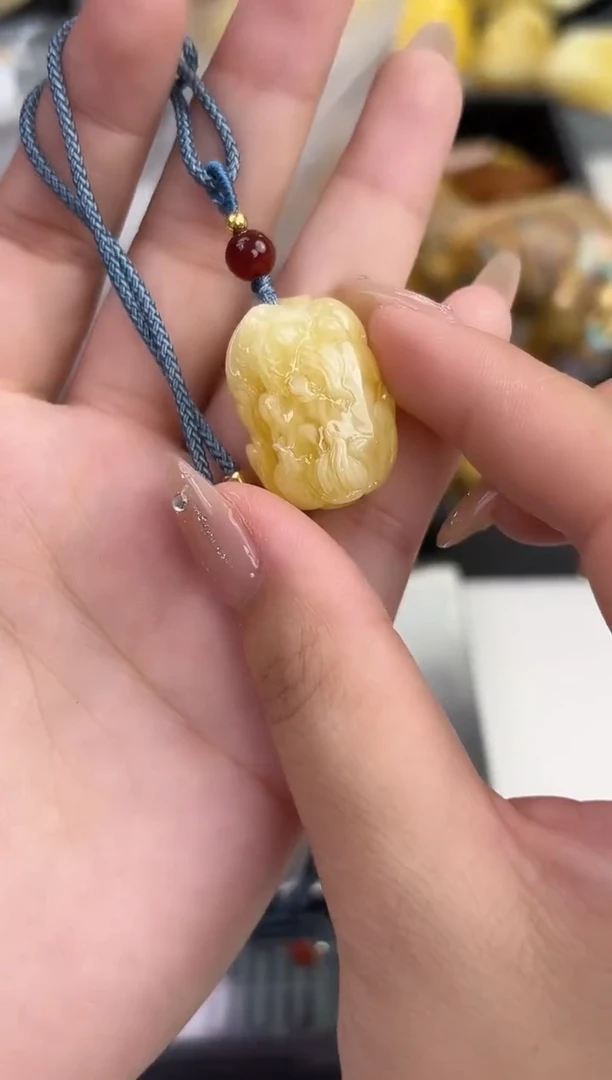 裸石琥珀未镶嵌天然琥珀蜜蜡吊坠