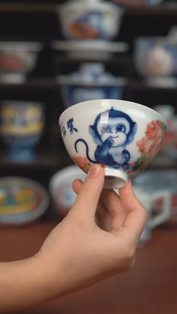 老师作品墨渊鸡心杯 （微瑕福利 ）
