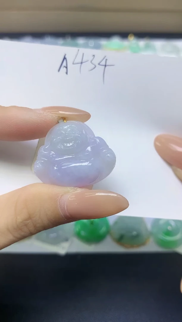 颈饰18K金镶嵌翡翠天然缅甸A货翡翠百元以上9元证书费自理