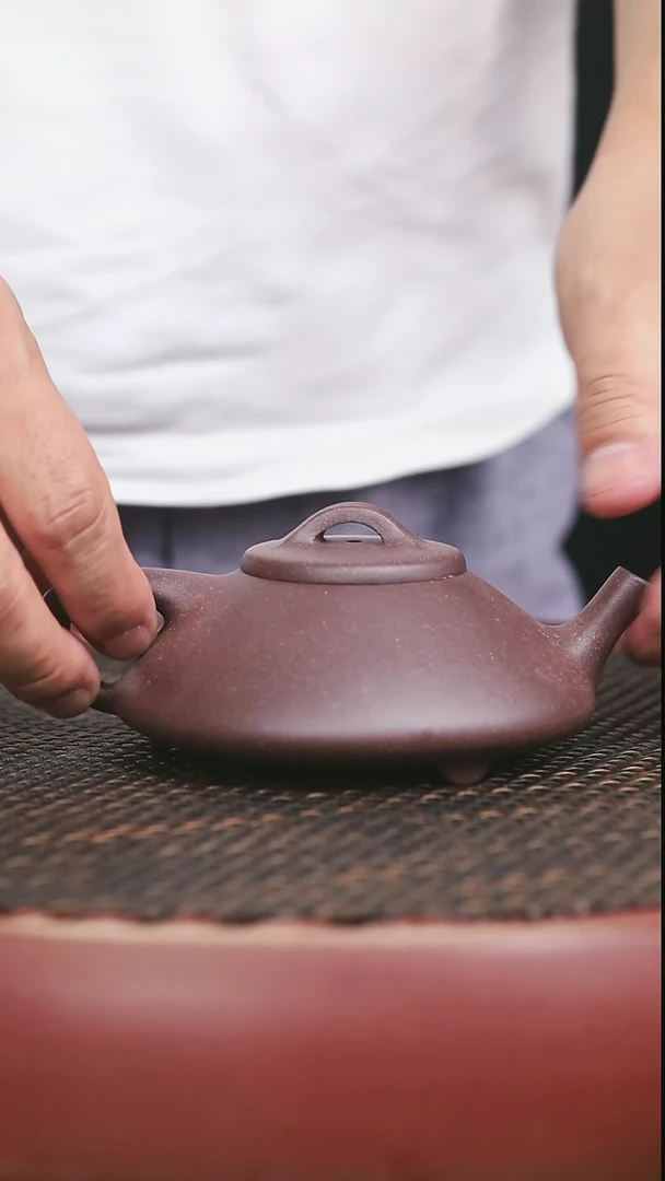 茶壶紫砂40号高砂老紫泥合瓢200CC