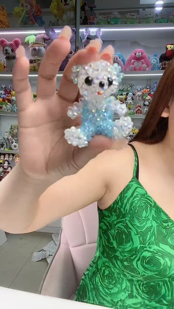 玻璃1940卡4水晶男泰迪熊材料包1整套8个色