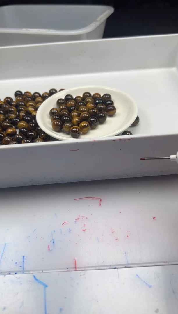 玛瑙/玉髓颈饰未镶嵌w968虎眼*石12mm*10颗