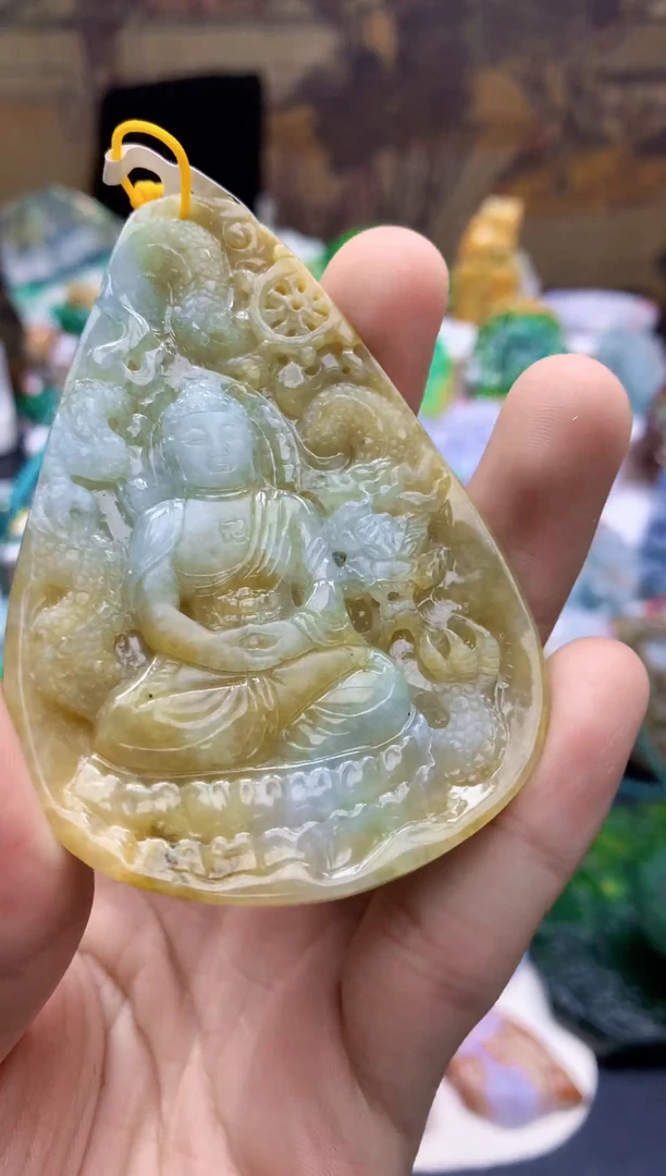 颈饰未镶嵌翡翠虎*天然A货翡翠