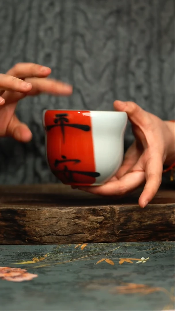 【闪购商品】杯 釉下彩手工手绘同款陶器