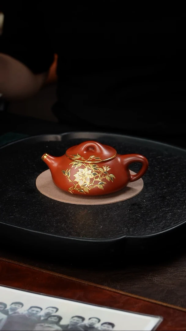 茶壶紫砂邵德华 石瓢105 大红袍 200毫升