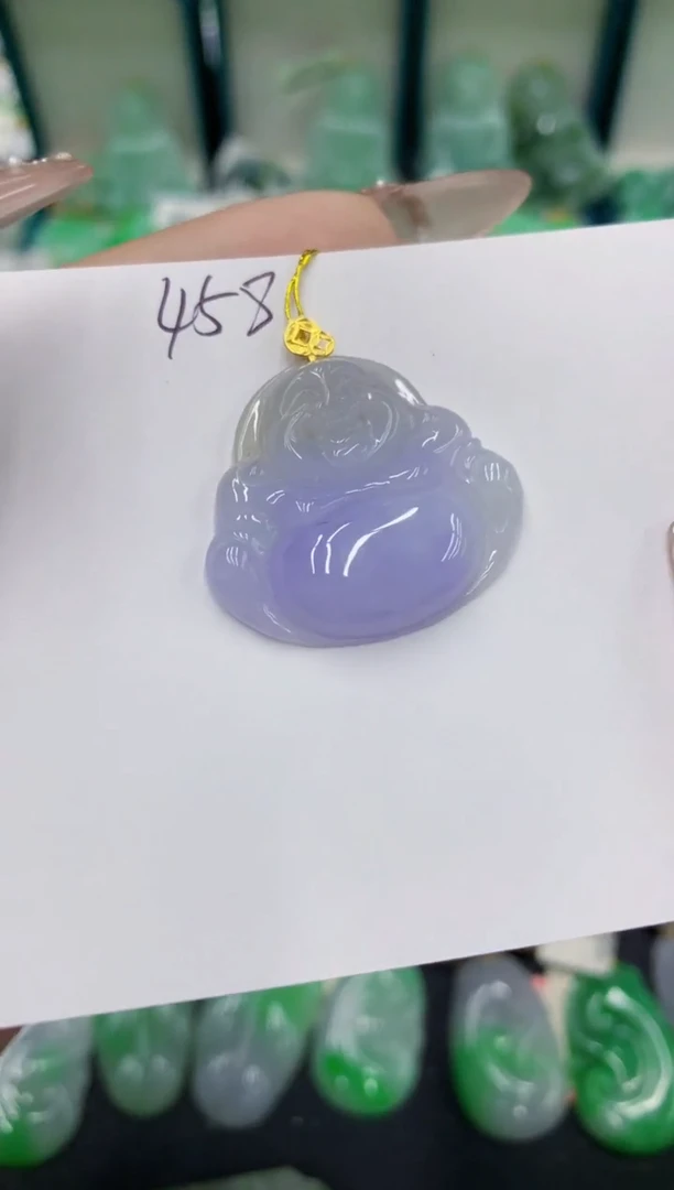 翡翠18K金镶嵌颈饰号链接111111111