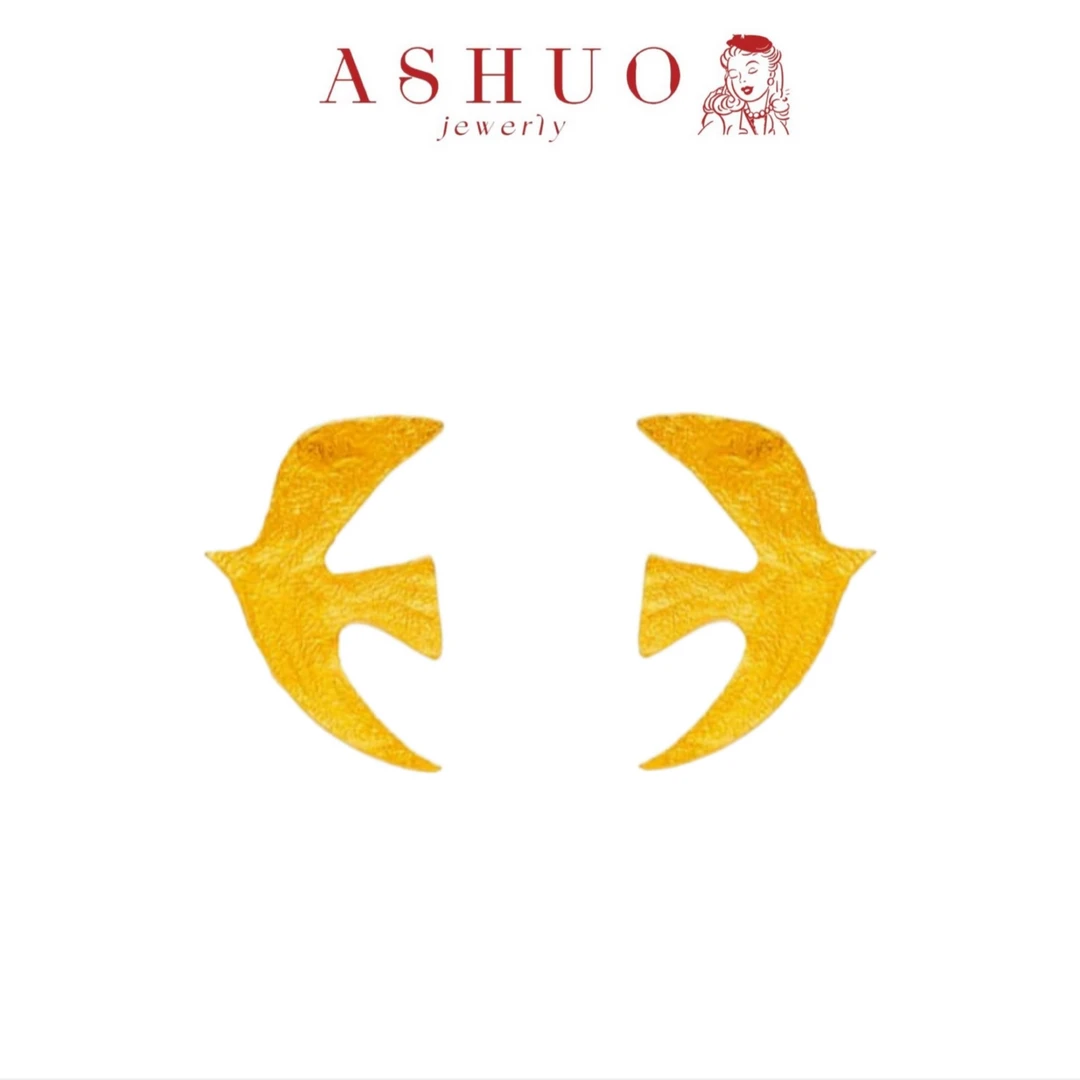 铜合金耳饰 阿烁中古Cecile&J  as15294