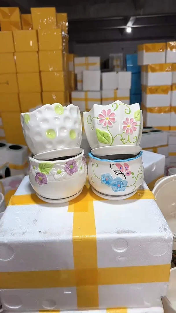 高温陶瓷花盆+14-2