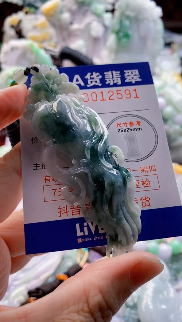 翡翠未镶嵌吊坠(不含链)1