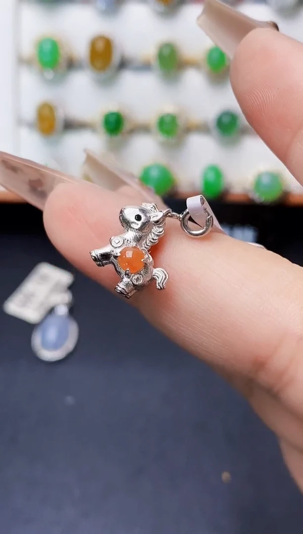 银S925镶嵌戒指翡翠1240