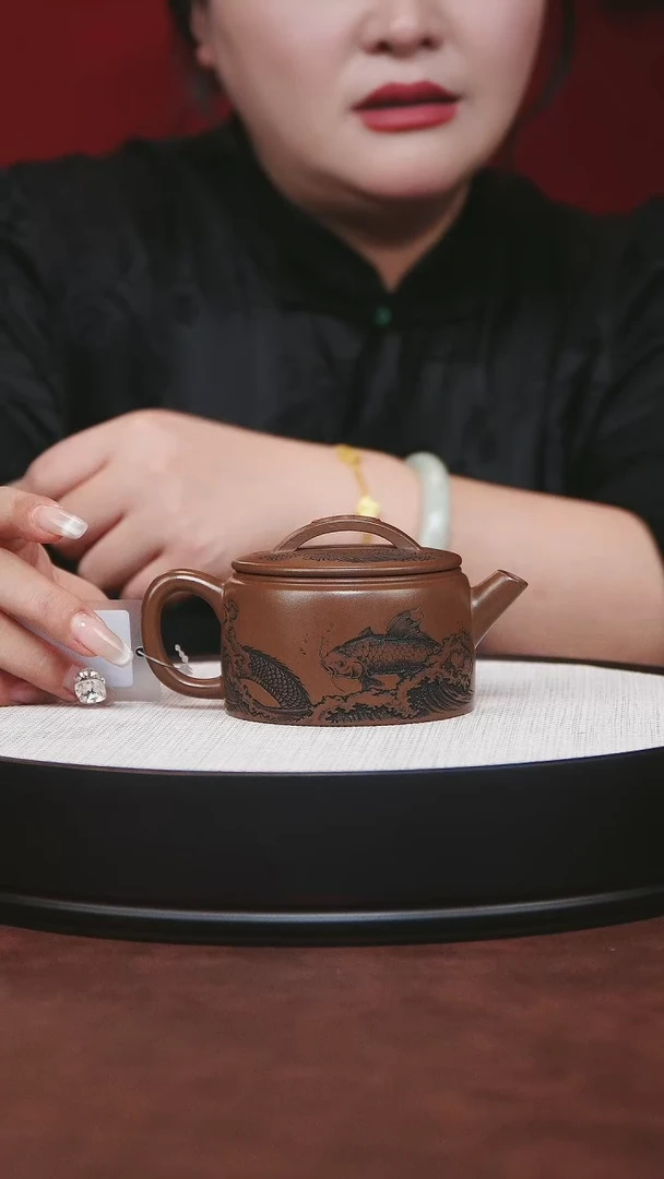 紫砂茶宠宜兴紫砂 汉瓦明朝土 蒋琴200cc