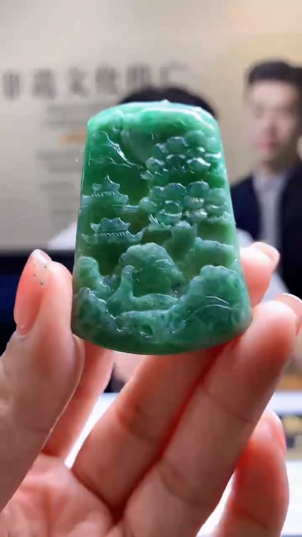 定制翡翠未镶嵌1088jj-毛货挂件17