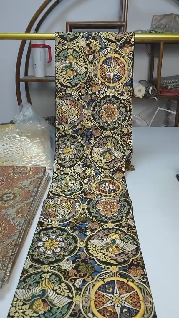 织绣4西阵织六通宝相花