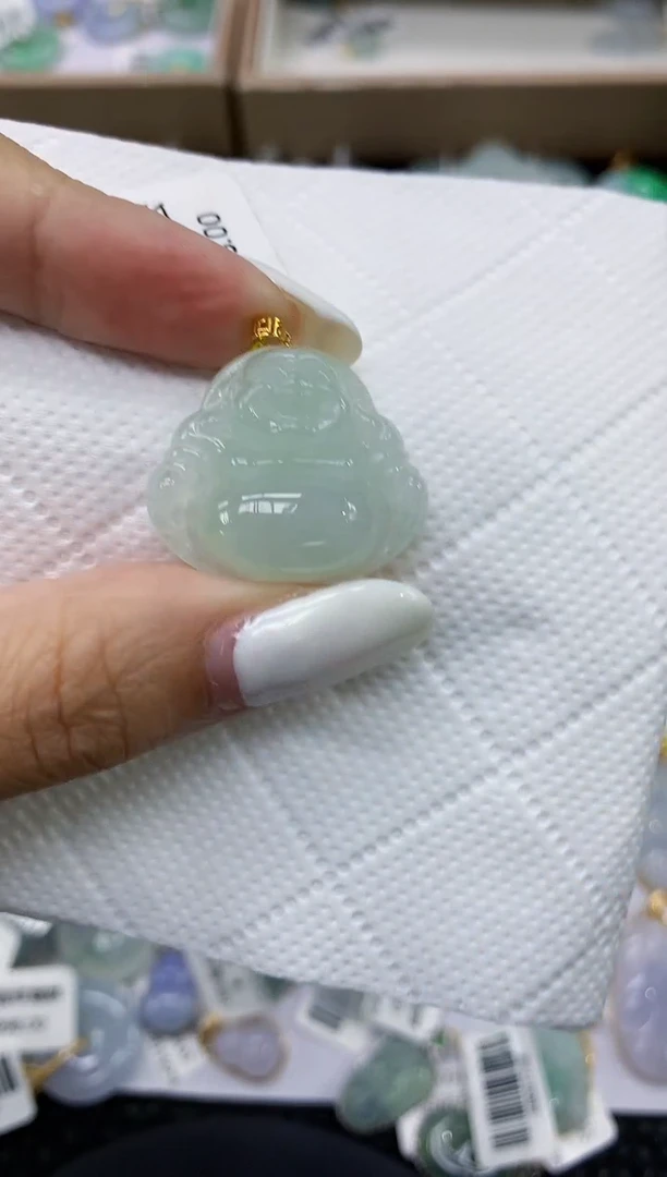 颈饰18K金镶嵌翡翠11111111111