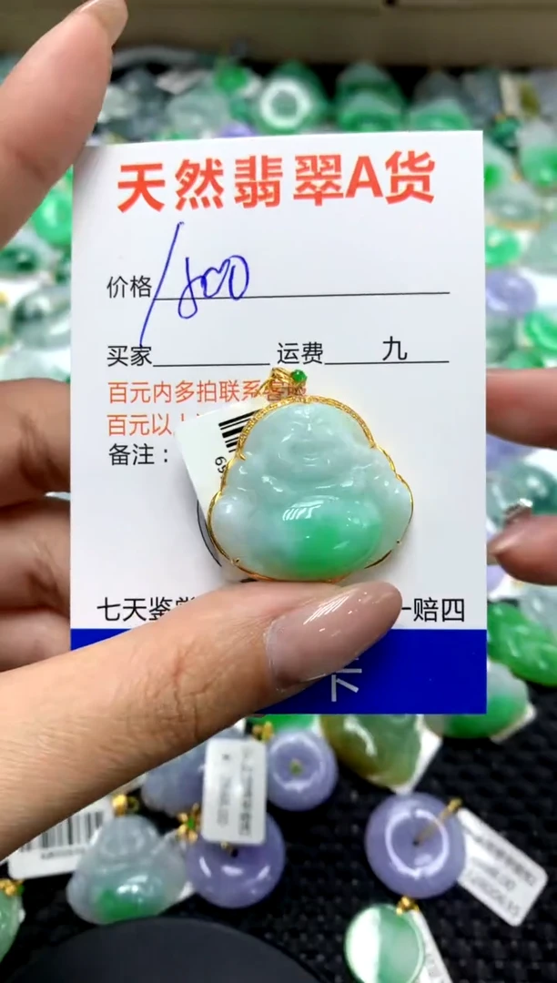 【闪购商品】翡翠颈饰18K金镶嵌111111111