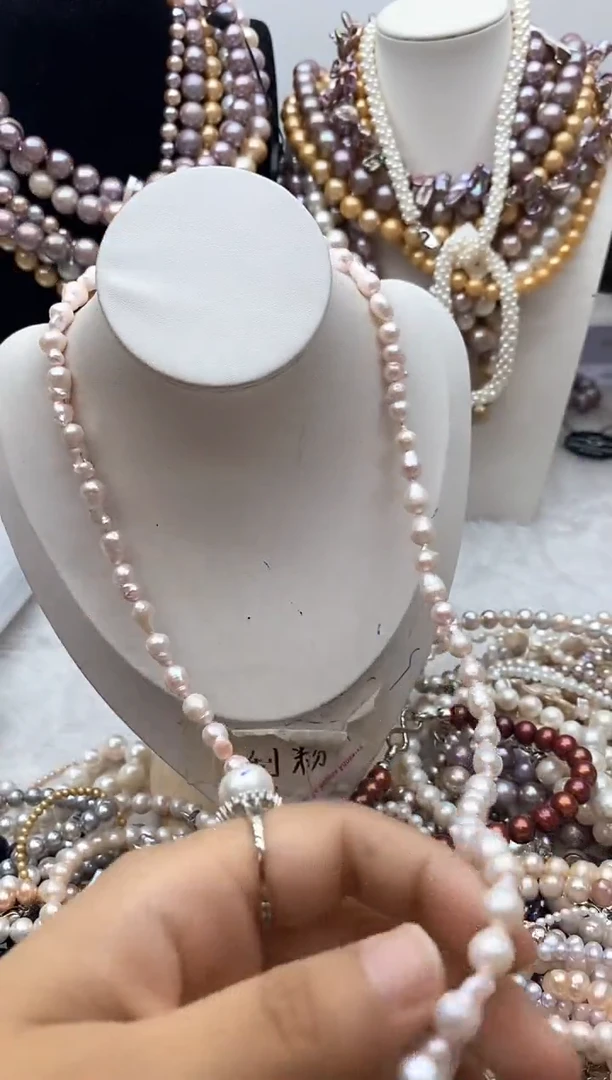 淡水珍珠钛钢颈饰53