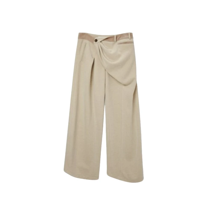 【MEDIUM WELL 设计师品牌】SND AW25 立裁捏褶西裤