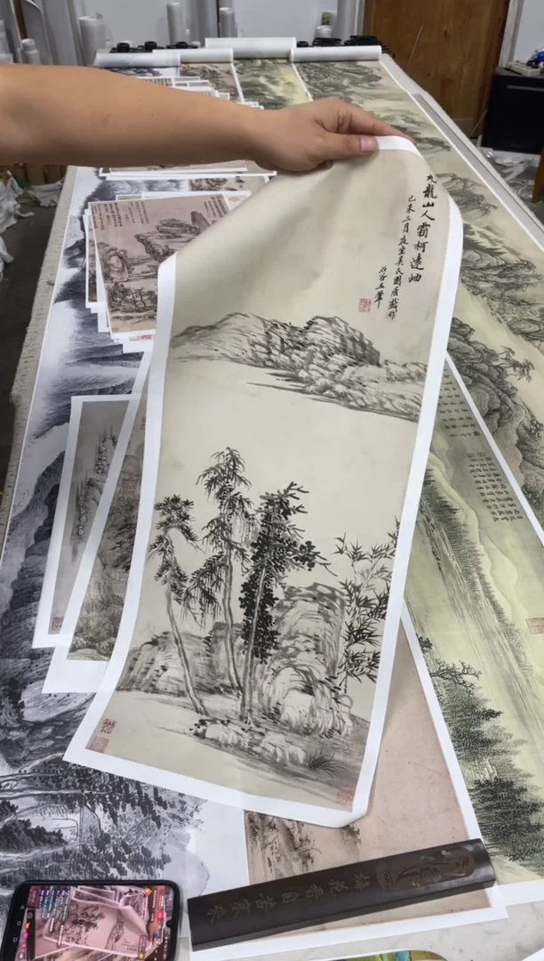 王翚 霜柯远岫 艺术微喷