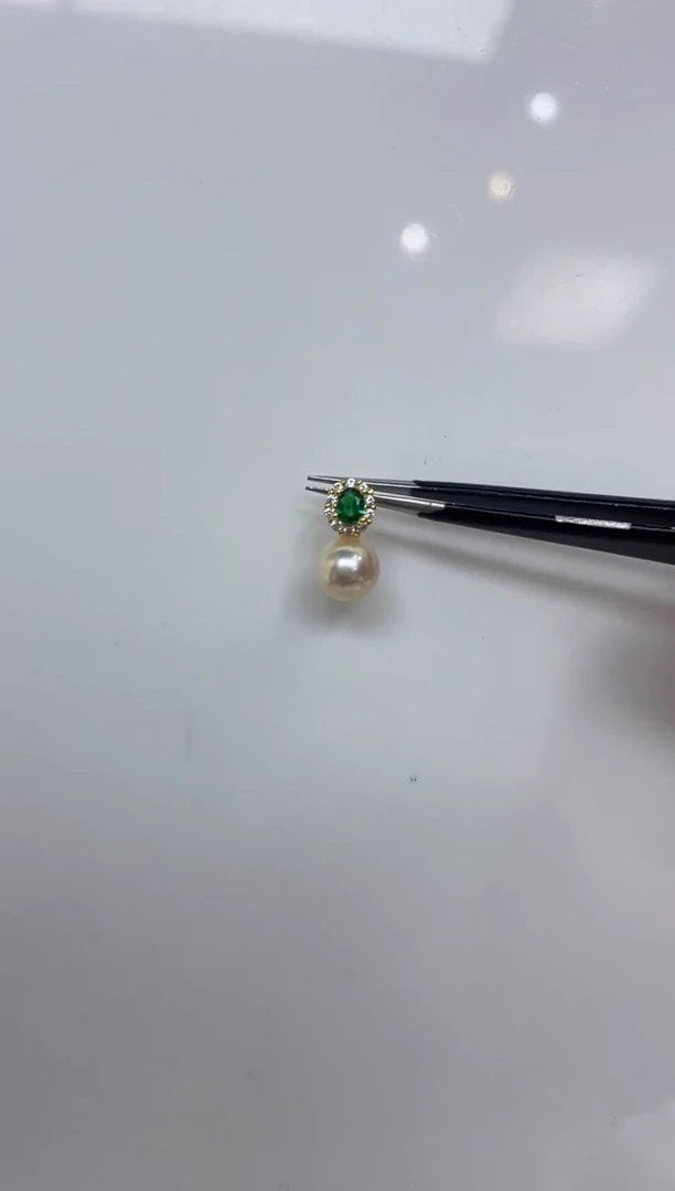 海水珍珠银S925镶嵌颈饰