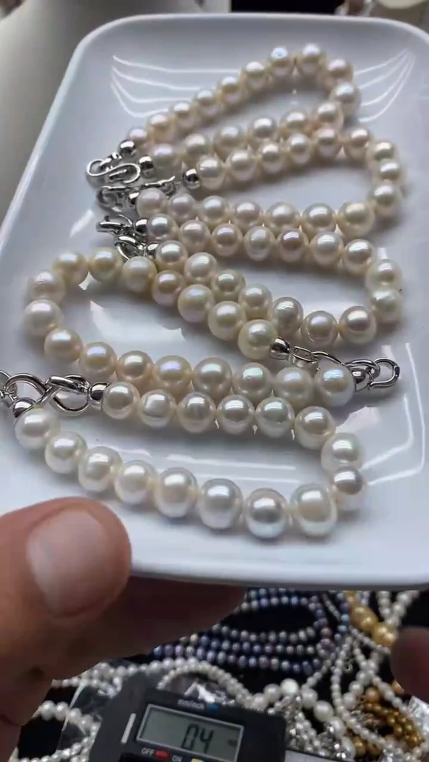 项链合金淡水珍珠1