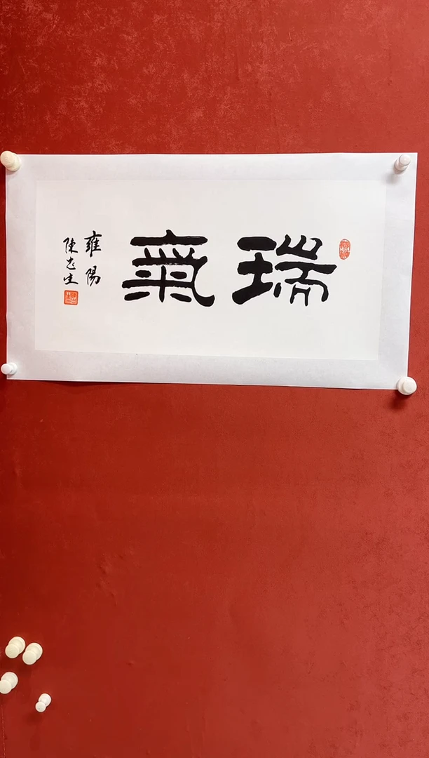 书法陈老师    画芯68*34手工托底