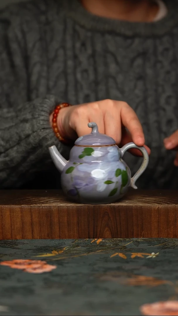 瓷片釉下彩手工手绘同款