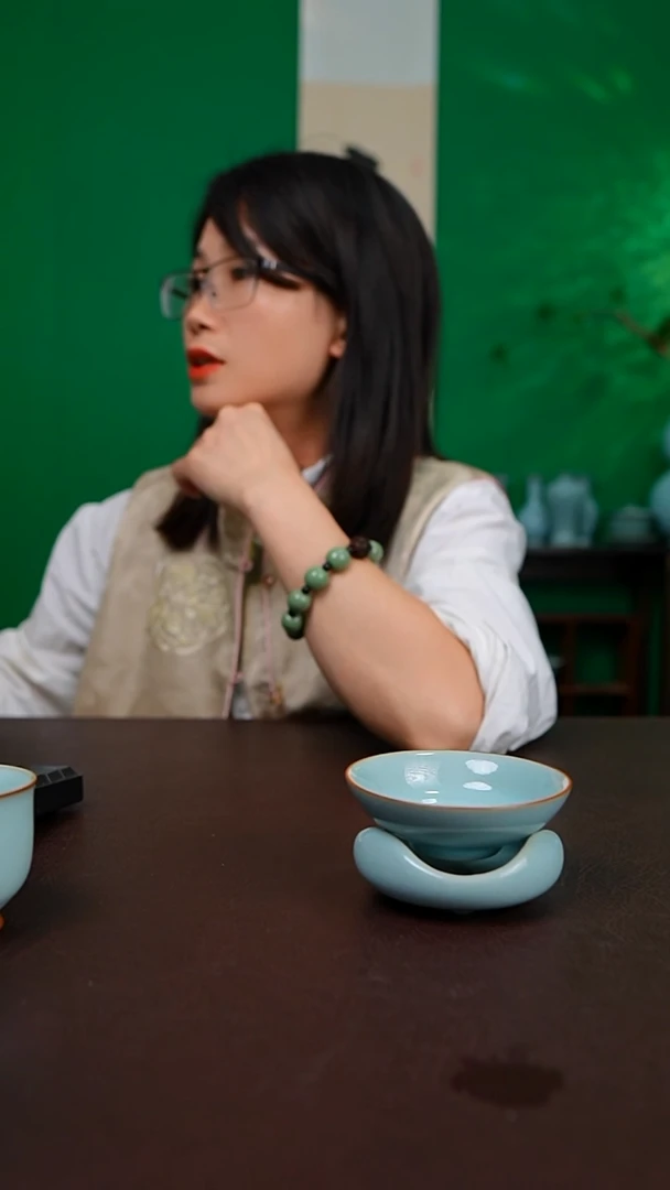 天青新品铜口茶漏不完美