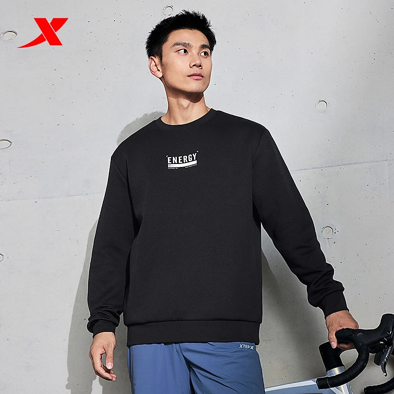 套头圆领卫衣男士爆款2025春秋新款休闲百搭运动上衣服潮DX