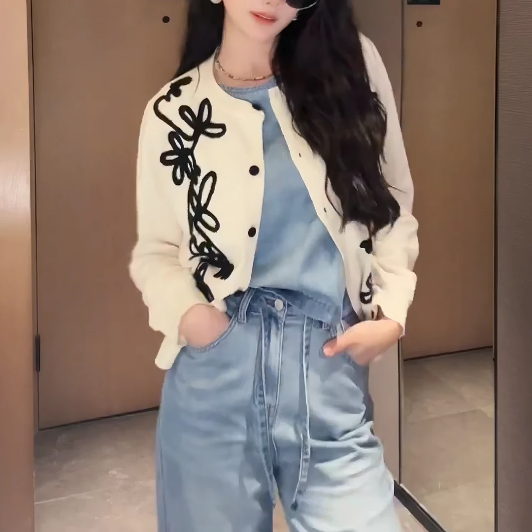 【山野柔光】2025秋季新款时尚休闲修身毛织网红洋气上衣LK2505986