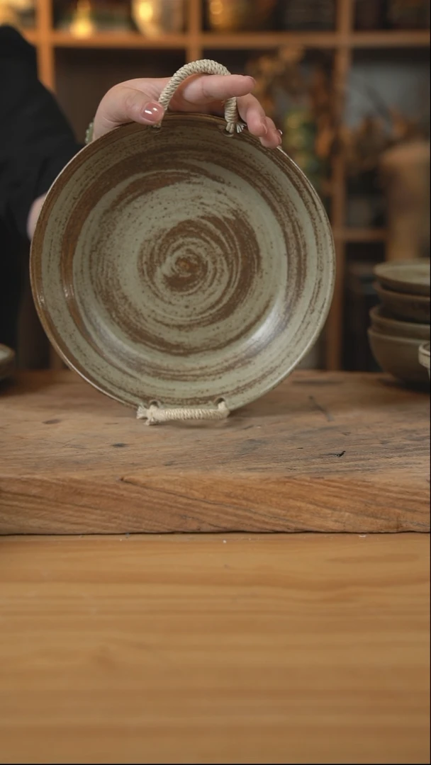 岁月风情的9英寸麻绳盘