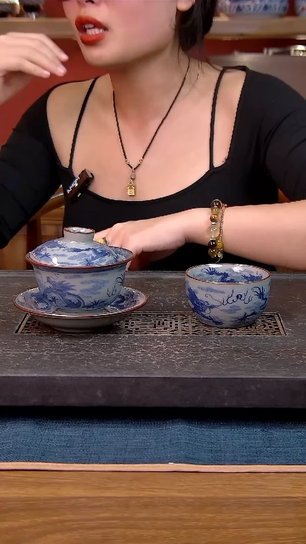 简装家用款2件套 老陶泥开片纹陶瓷茶具