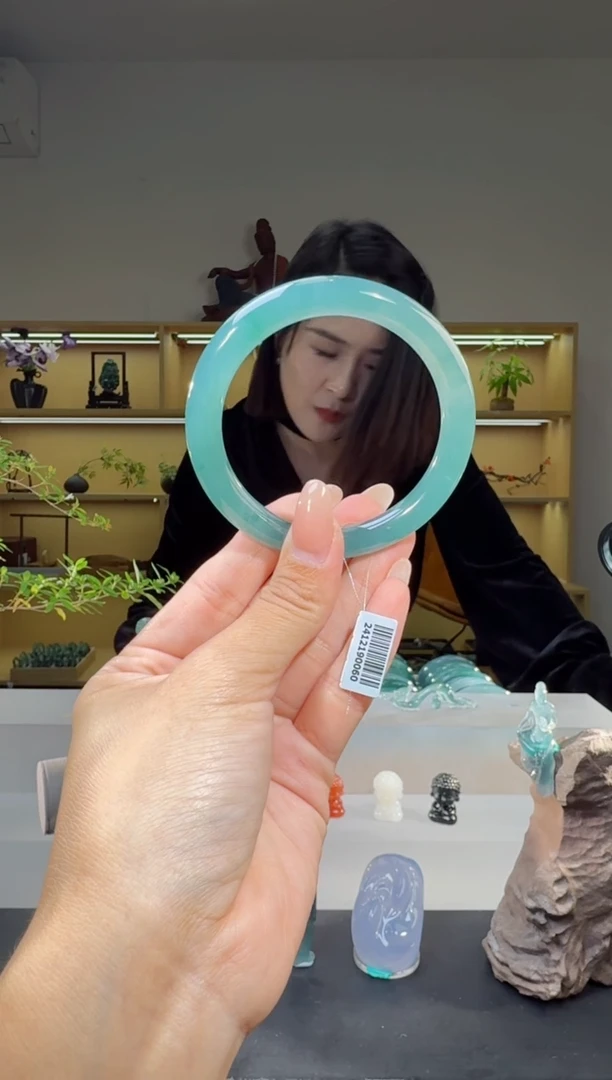 未镶嵌手镯翡翠55圈