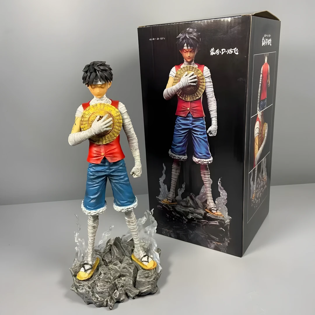 海贼王 站姿绷带路飞手办 默哀路飞 盒装摆件手办