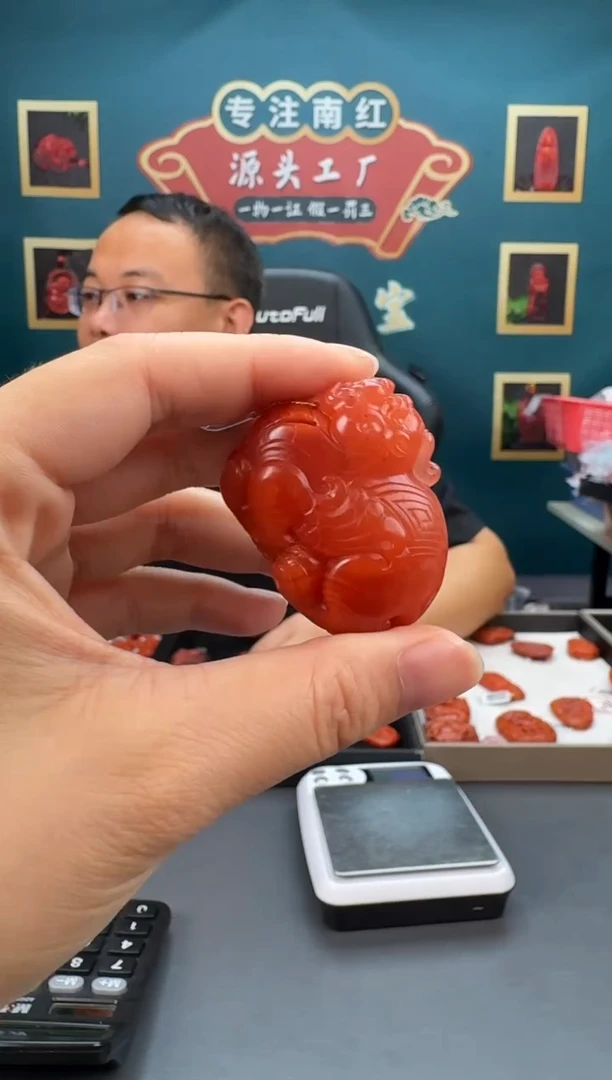 南红玛瑙雕刻未镶嵌119ZB0605产品一个
