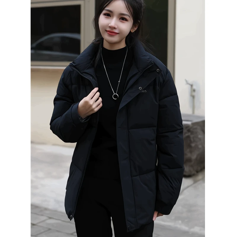 2025新款秋冬男士棉衣韩版宽松休闲棉服男加厚棉袄面包服立领外套