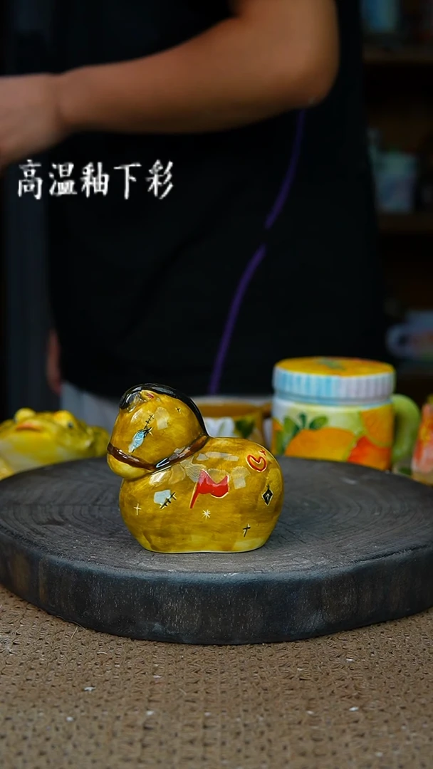 釉下彩176手工高温陶瓷