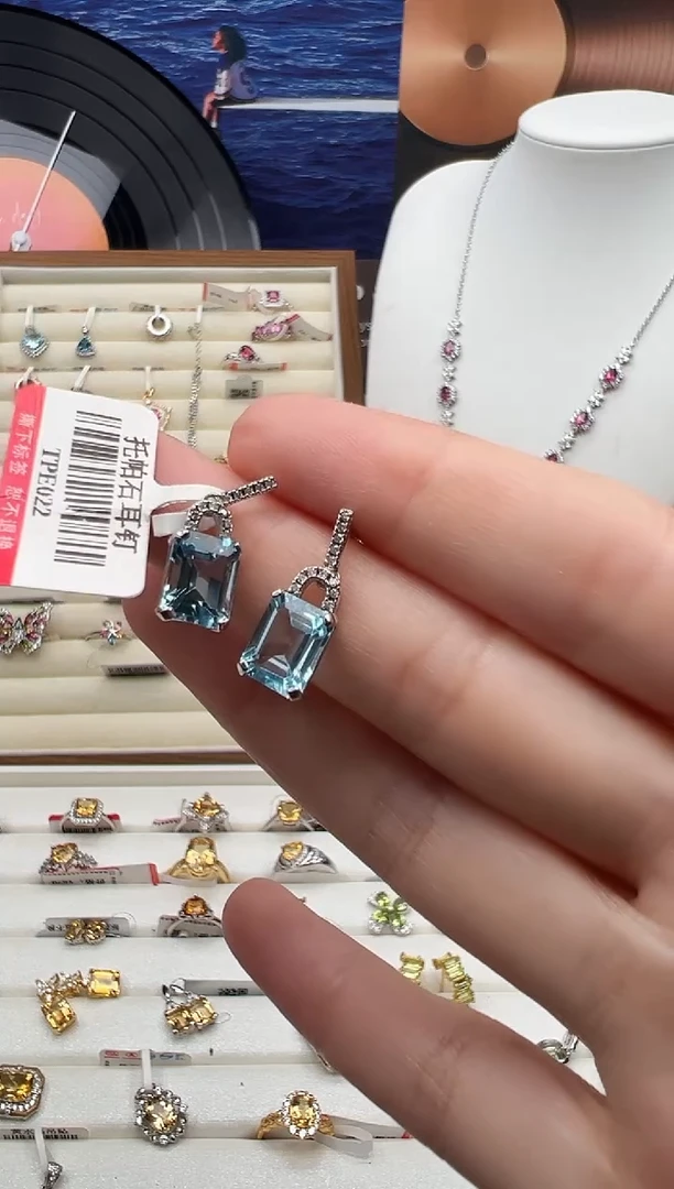 银S925镶嵌戒指托帕石10